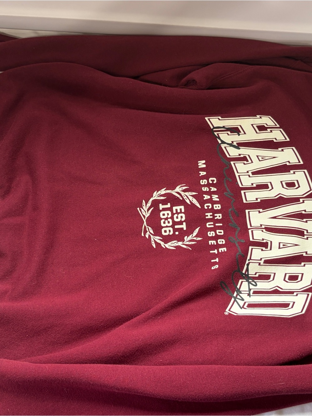 Maroon Harvard Sweatshirt - Classic University Logo